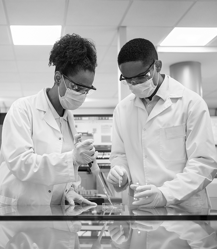 a man standing on a table