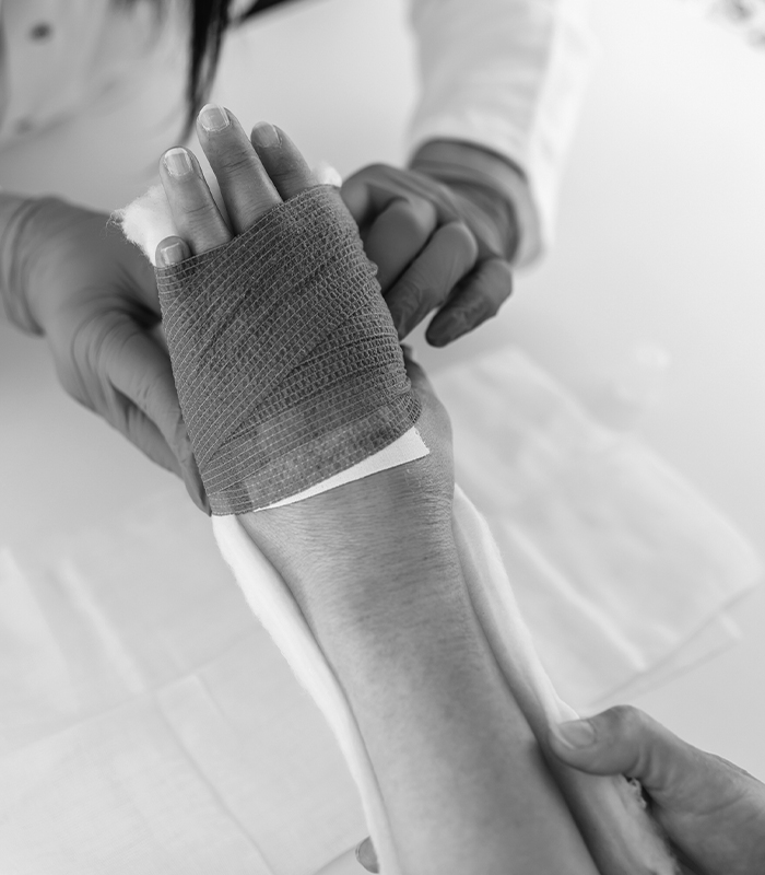 a close up of a hand